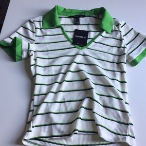 Collared V-Neck